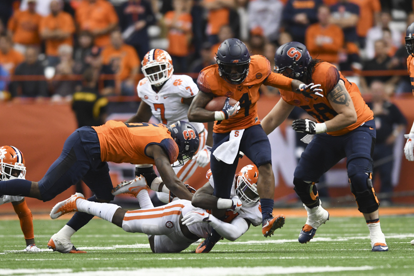 Syracuse&#8217;s run game has best performance of season in 27-24 upset win over No. 2 Clemson