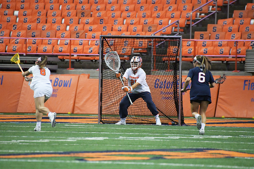 The key to Syracuse goalkeepers’ improved footwork: jumping rope