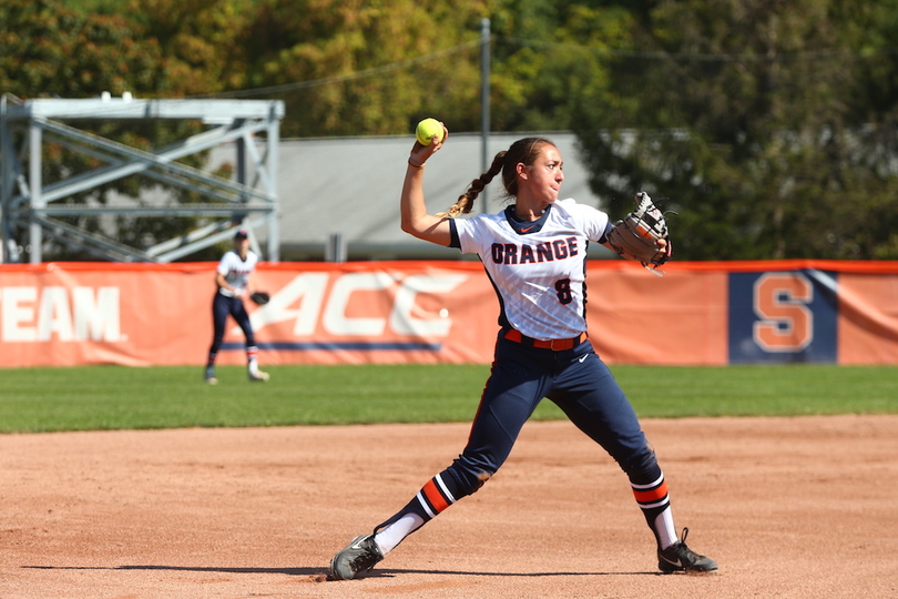 Freshman Miranda Hearn will contribute from both the circle and plate for Syracuse