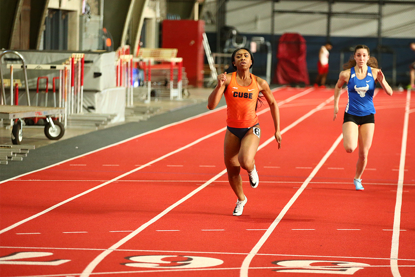 Freshman sprinter Eunice Boateng makes impact after coming from Canada in January