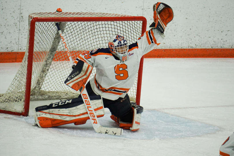 Syracuse locked in as No. 3 seed in conference tournament after 5-0 loss to No. 9 Robert Morris