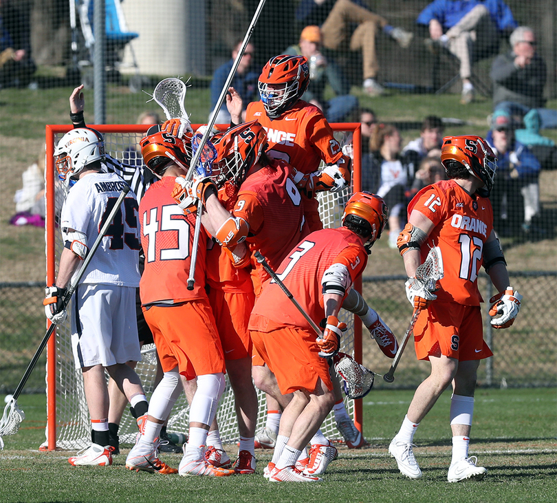 No. 12 Syracuse&#8217;s patience pays with Tucker Dordevic&#8217;s game winner against No. 4 Virginia, 12-11