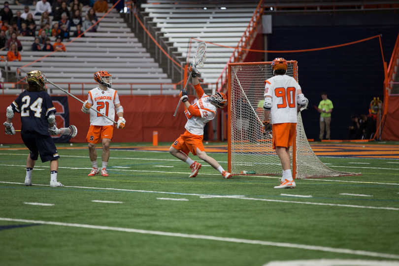 Dom Madonna dominates in net as No. 10 Syracuse topples No. 6 Notre Dame, 10-6