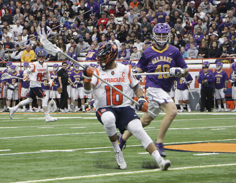 Syracuse played best when down a man in its 10-6 win over Notre Dame