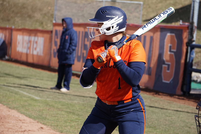 Syracuse&#8217;s Bryce Holmgren is getting on base partially thanks to 12 hit by pitches