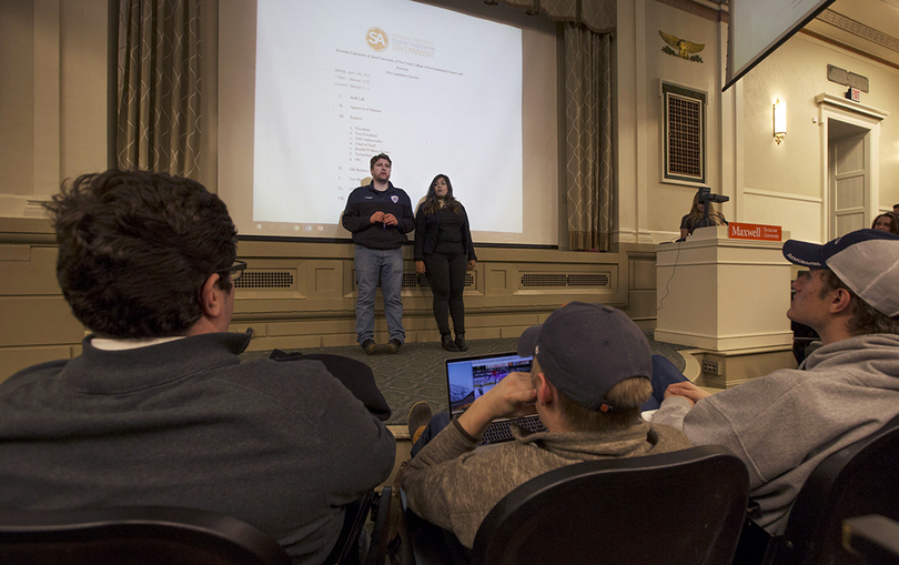 SA President James Franco gives updates on Euclid Avenue security cameras