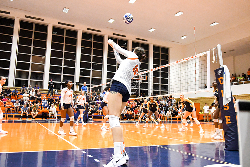 Service improvement guides SU to straight-set win over Georgia Tech