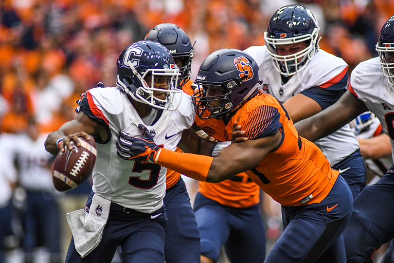 Dominant pass rush, more fast reactions from SU’s 51-21 win over UConn