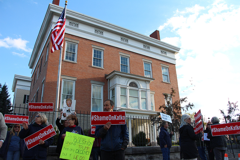 Activists protest John Katko, Paul Ryan at Syracuse fundraising event