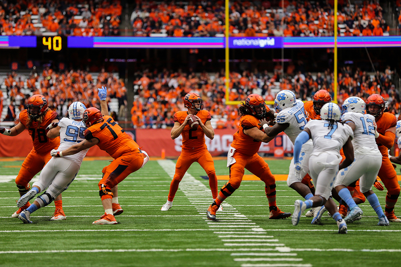 Gallery: Syracuse comes from behind to beat North Carolina, 40-37, in double overtime