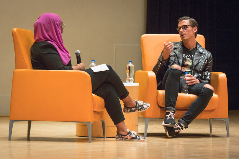 Antoni Porowski taught SU students how to make salad — and they ate it up