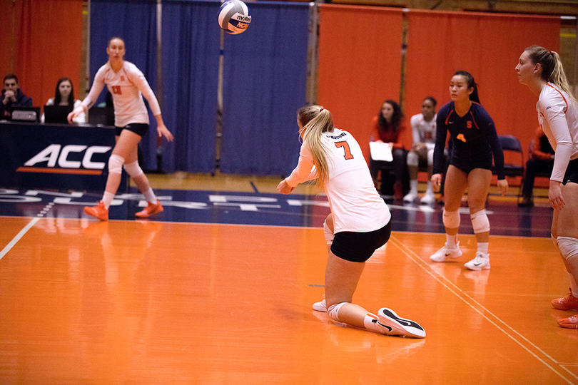 Syracuse rallies to win final two sets and defeat Clemson 3-2