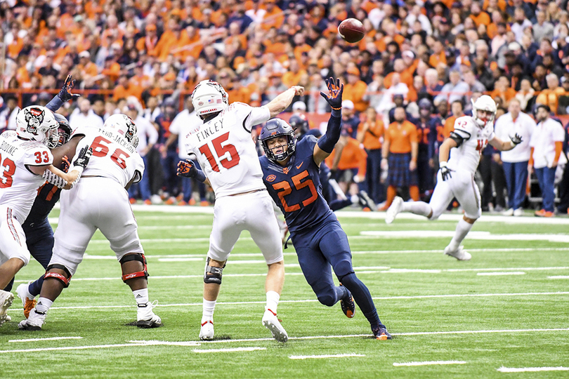 Syracuse is exploring new ways to get to the quarterback