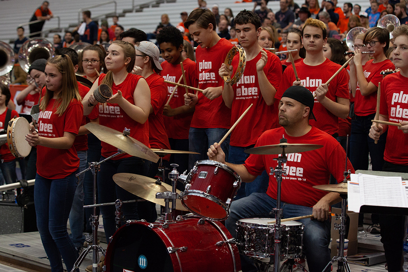 This local high school band plays at Syracuse basketball games over winter break