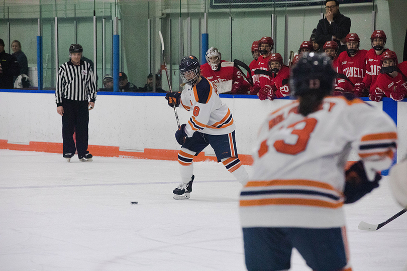 Lauren Bellefontaine on her way to CHA Rookie of the Year