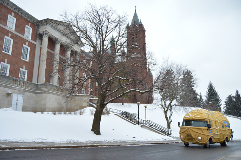 Video: The Planters NUTmobile arrived at SU this week