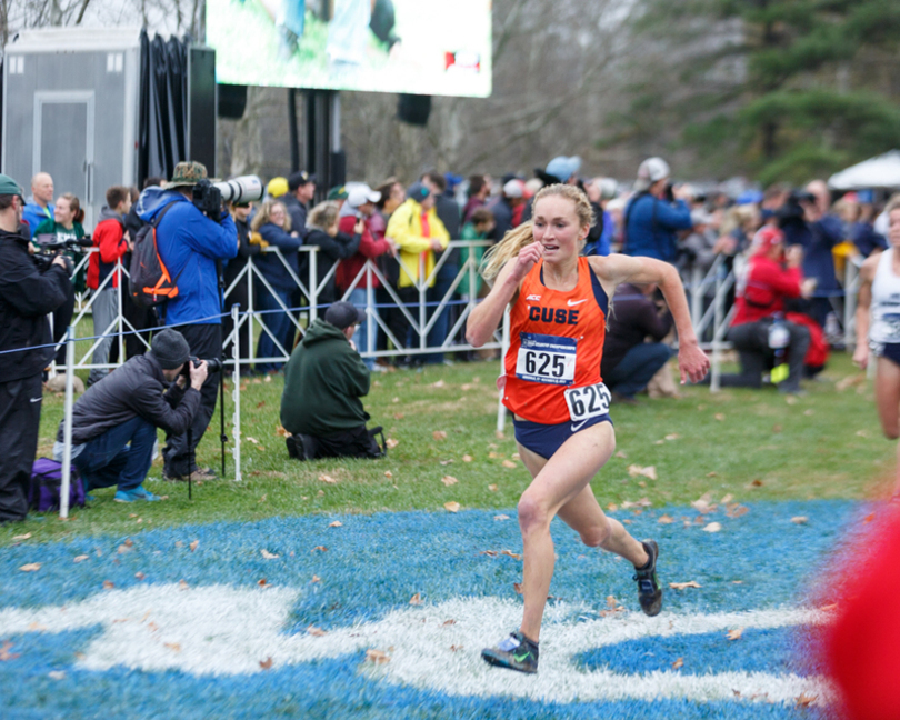 Paige Stoner wins the 5000m at ACC Championships