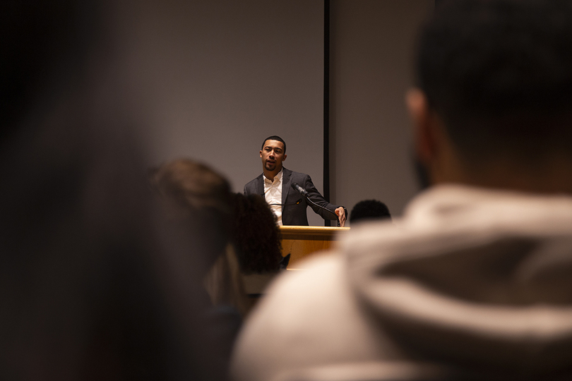 SU alumnus Lawrence K. Jackson discusses career, identity at final Sankofa lecture