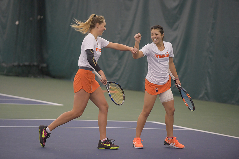 Syracuse’s top doubles pair wants to play more aggressively