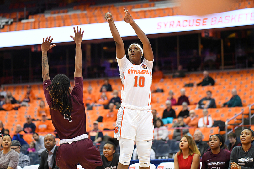 Former Syracuse forward Marie-Paule Foppossi to transfer to Rhode Island