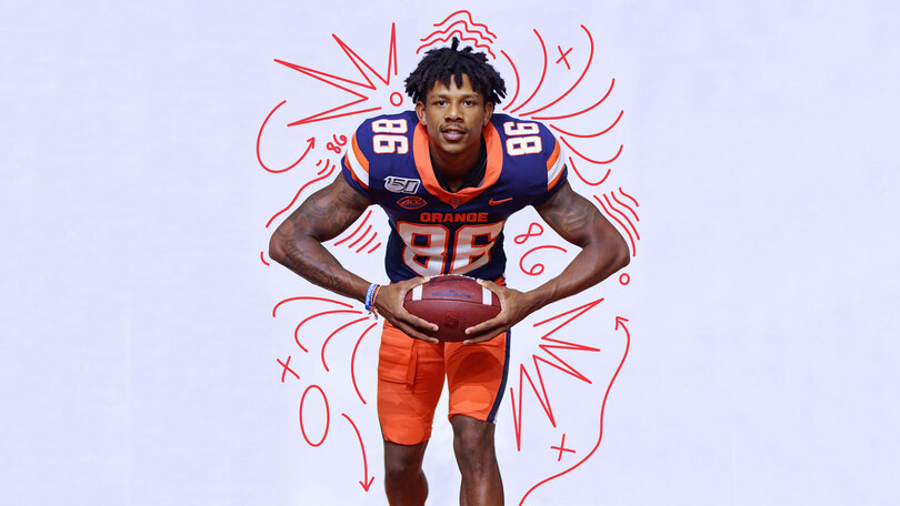 STARTING OVER: To save his football career, Trishton Jackson left home for Syracuse