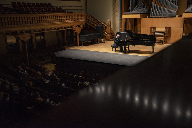 Pianist Robert Weirich performs classical pieces at Setnor Auditorium