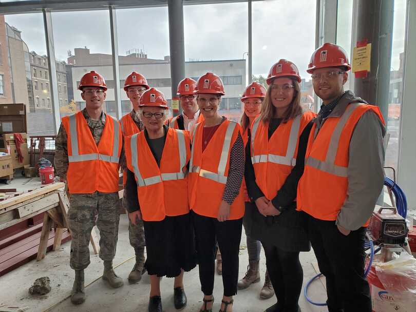 State Senators May, Stavisky tour NVRC construction