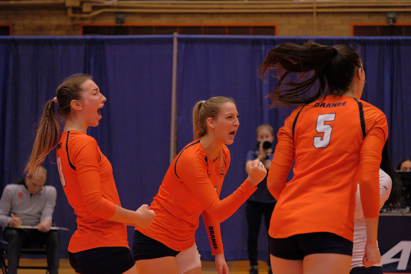 Syracuse completes season sweep of Boston College in 5 sets