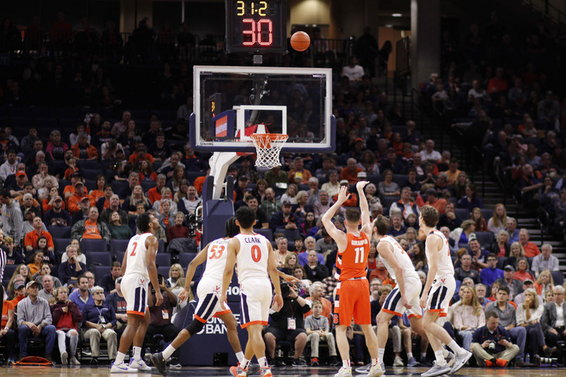 Syracuse upsets No. 18 Virginia, 63-55, with OT scoring outburst