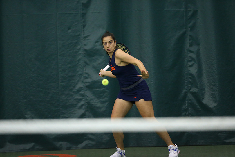 Zeynep Erman is undefeated in singles, but SU needs her doubles success