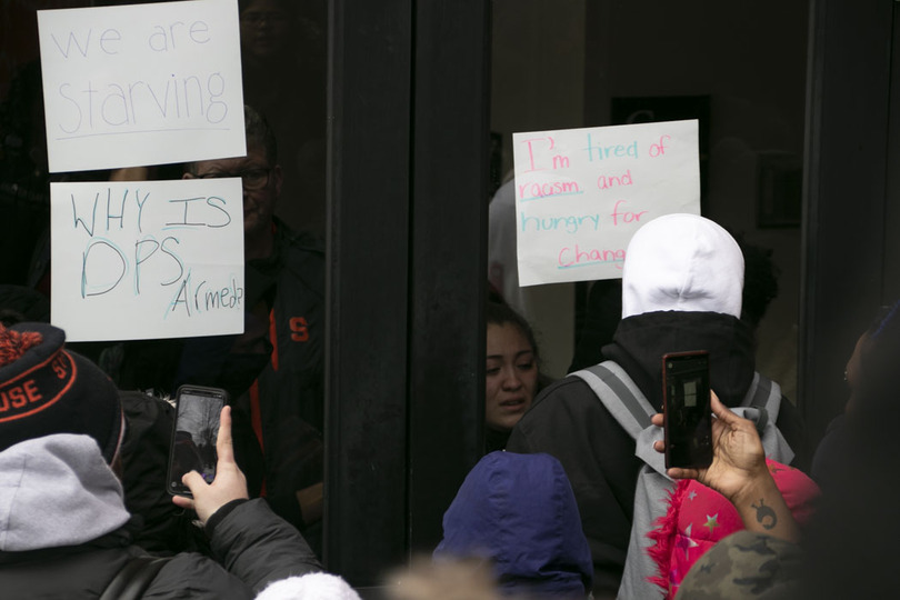 Suspended protesters can access dorms, dining halls, provost says