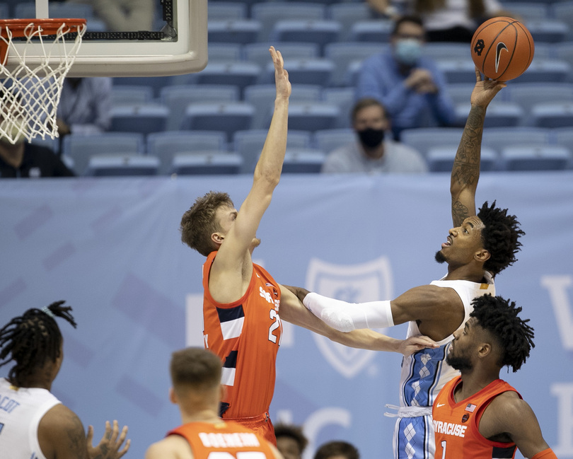 &#8216;Just too big for us&#8217;: SU crushed on offensive glass in 81-75 loss to UNC