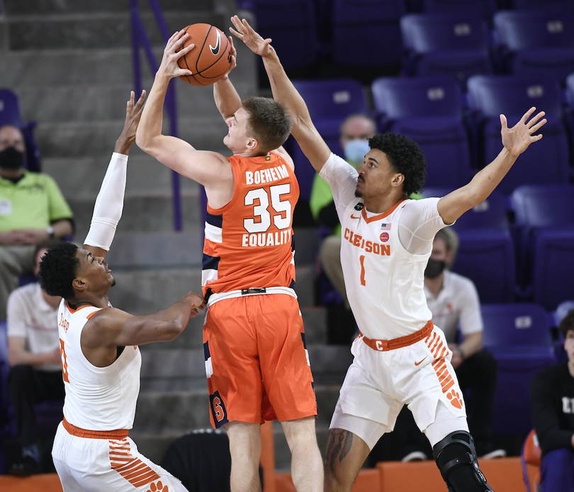 Syracuse scores just 3 1st-half field goals in crushing 78-61 loss to Clemson