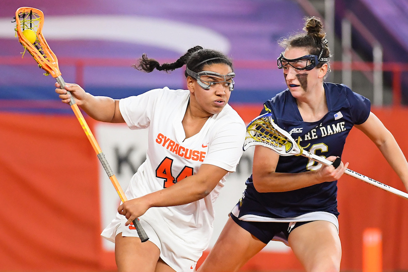 No. 2 SU remains undefeated in &#8216;1st real challenge&#8217; with 18-14 win over No. 4 UND