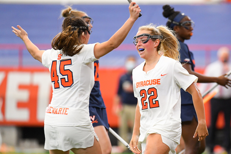 Carney, Tyrrell combine for 14 goals in No. 3 SU&#8217;s 19-5 win over Louisville