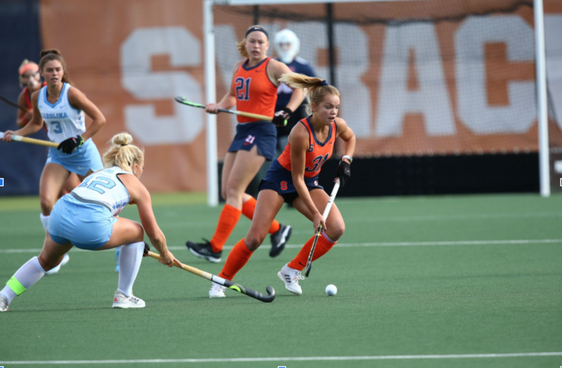 Syracuse defeats North Carolina for 1st time since 2015 title game, wins 5-0