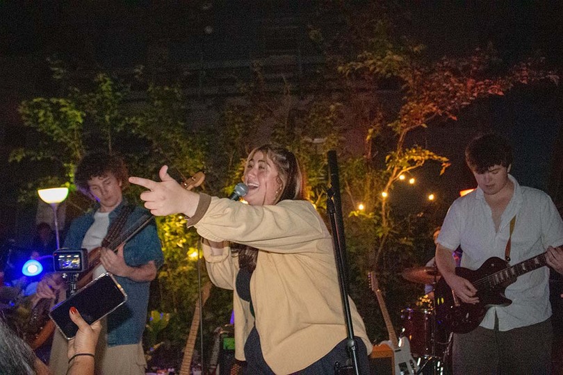 NONEWFRIENDS.’s outdoor concert heard throughout the neighborhood