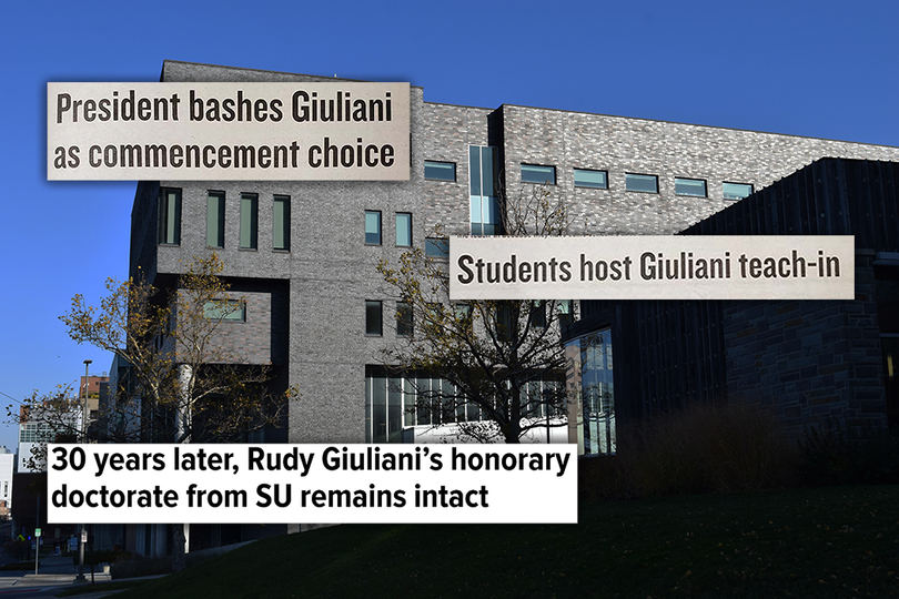 2 student organizations push for Giuliani&#8217;s SU law degree to be rescinded