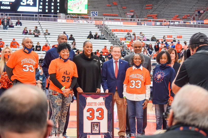 Felisha Legette-Jack becomes 1st woman in SU history to have jersey retired