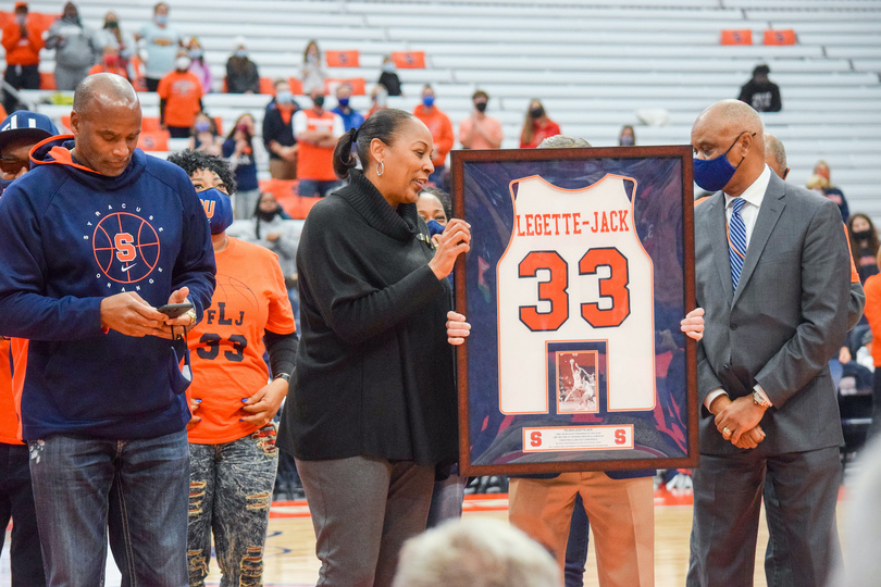 Fans, family agree Felisha Legette-Jack’s jersey retirement is long overdue