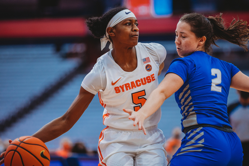 Teisha Hyman records triple-double in SU’s record-setting win over CCSU