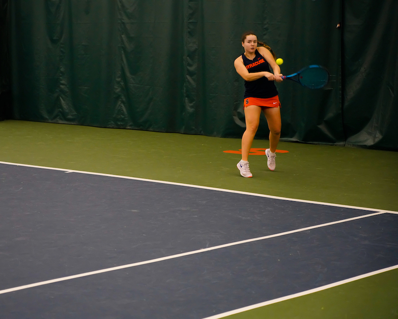 Viktoriya Kanapatskaya struggles in Syracuse’s loss to Penn State