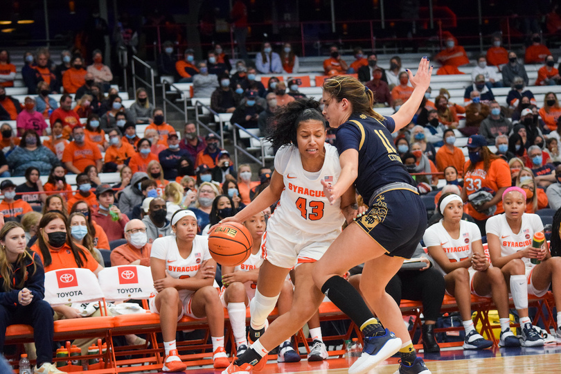 Full-court press starts strong, falters late in 83-62 loss to No. 20 Notre Dame