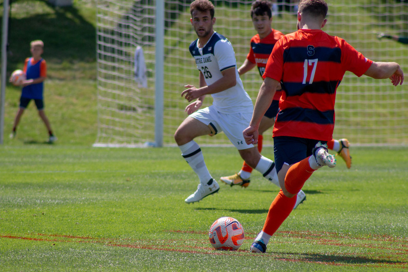 Giona Leibold’s goal lifts SU past No. 22 Notre Dame in 1-0 win