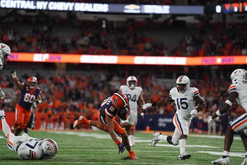 Final drive revives Syracuse in 22-20 win after poor red zone play