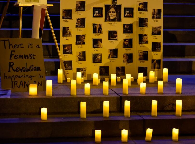 Iranian Student Association holds candlelight vigil for Masha Amini