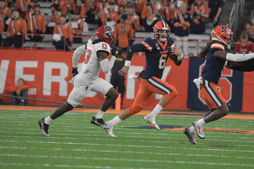 No. 18 Syracuse defeats No. 15 NC State despite 42 minutes without a touchdown