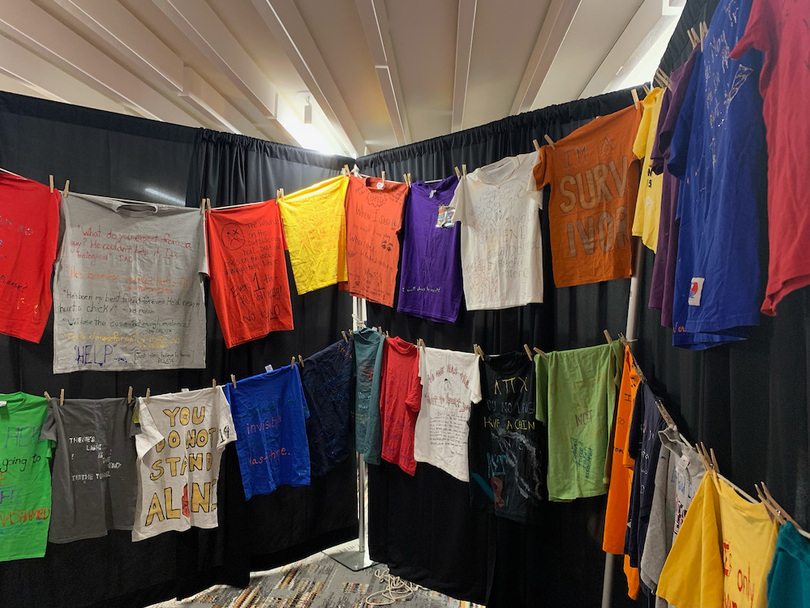 The Clothesline Project raises awareness about sexual, relationship violence