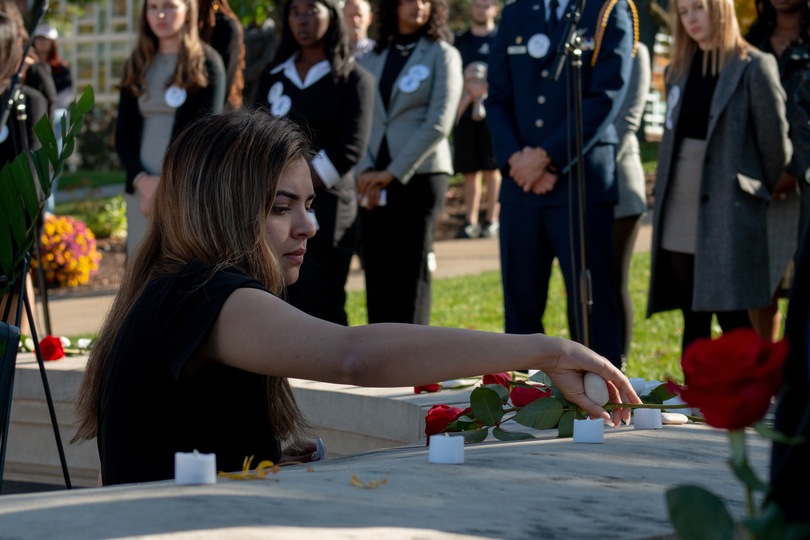 Remembrance scholars share perspectives on &#8216;Look Back, Act Forward&#8217; during Rose-Laying Ceremony