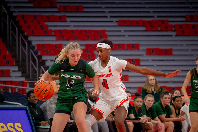 Syracuse capitalizes offensively on Binghamton turnovers in 92-59 win